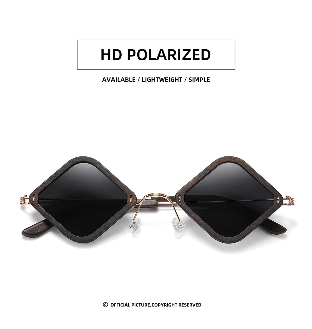 wooden adult sunglasses, handcrafted purple sandalwood polarized glasses, mirror-coated lenses, glasses gift box 2107