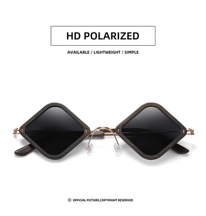 wooden adult sunglasses, handcrafted purple sandalwood polarized glasses, mirror-coated lenses, glasses gift box 2107