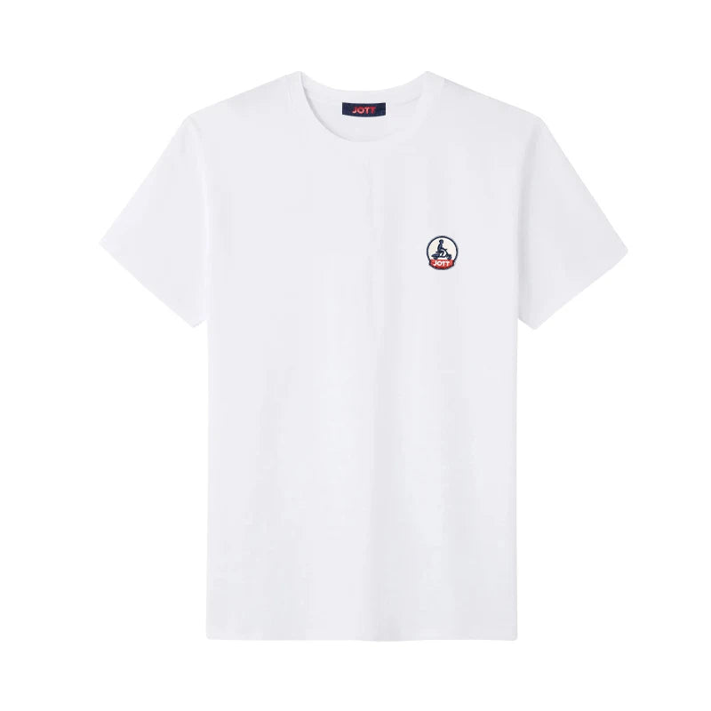 Europe Summer High Quality Tops 100%Cotton Men Women T-shirt Embroidery Logo Couple Casual Loose O-Neck Short Sleeve Tees