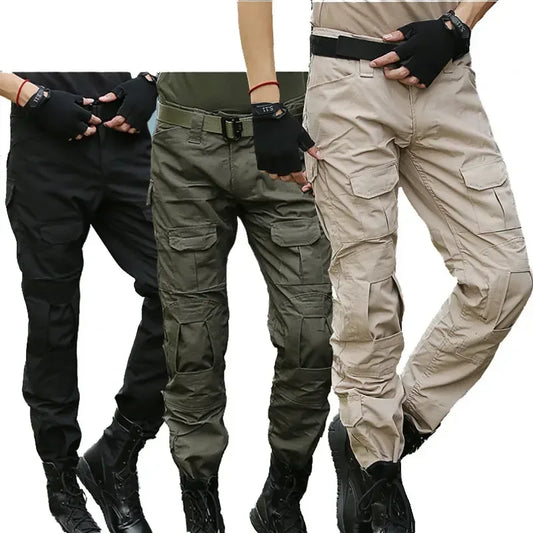 Tactical Pants Hunting Cargo Pants Men Knee Pad Training outdoors Camouflage Clothes Hunter Field Hiking Trouser Woodland