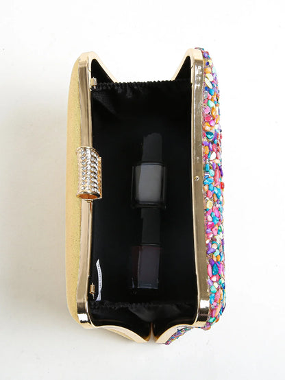 Mini Irregular Jewel Handheld Dinner Bag