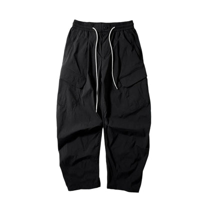 Unisex Outdoor Quick Dry Lightweight Techwear Hiking Cargo Pants Loose Fit Casual Sports Spring Summer Thin Long Pants Trendy