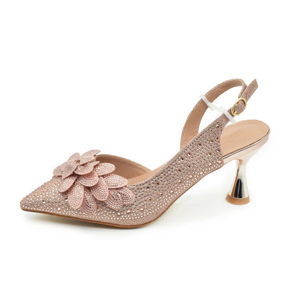 New Fashion Shoe and Bag Set for Party in Women Italian Luxury Bag and Shoes Set From Italy Full Diamonds Bride Shoes Designer