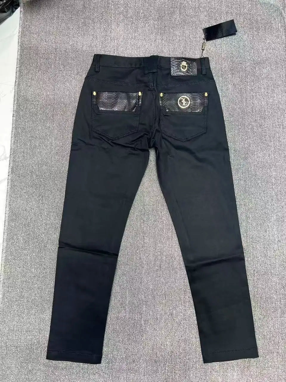 Jeans Men 2026 Spring Summer new fashion Embroidery comfortable elasticity outdoors Big size 34-42 Pants