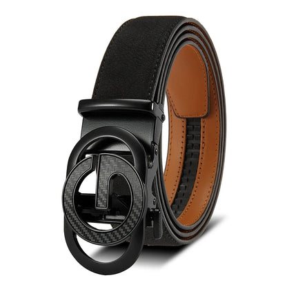 Men Leather Belt Automatic Buckle High Quality Male Leather Strap Luxury Jeans for Men Accessories