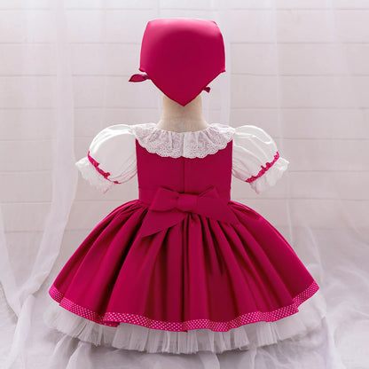Maid Bear Party Baby Girl Dresses Toddler Lolita 1st Birthday Princess Prom Dress for Baby Bears Wedding Bridesmaids Kids Clothe