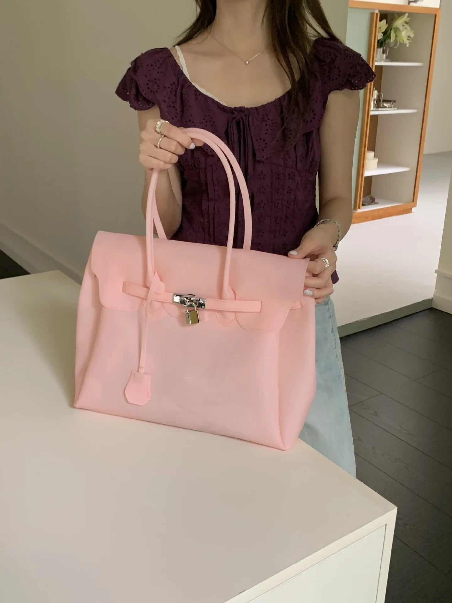 Famous Designer Elegant Handbags For Ladies Leather Tote Bags Shoulder Strap Classic Style Popular