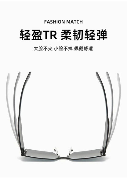 New Fashion Rimless Sunglasses Women Large Frame One Piece Sun Glasses Ladies Luxury Letter Coated Eyewears Gafas De Sol UV400