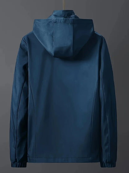 Windproof detachable hooded jacket Korean style trendy loose fashion casual men's jacket
