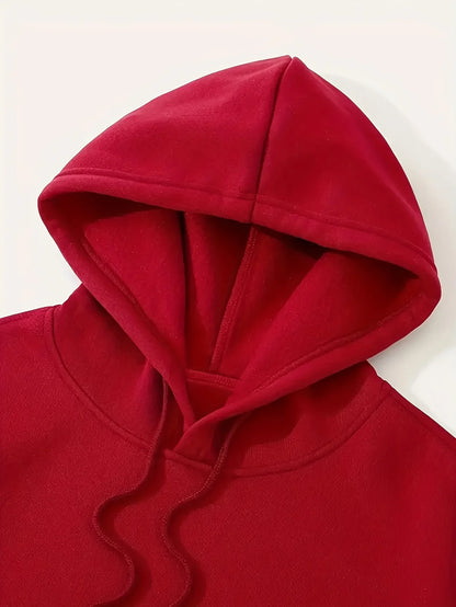 New hot pressed couple's fashionable casual hoodie, pullover round neck hoodie with drawstring