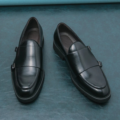2026 Man Split Leather Shoes Rubber Sole Man Business Office Male Dress Lether Shoes Genuine Leather Wedding Party Shoes Plus 46
