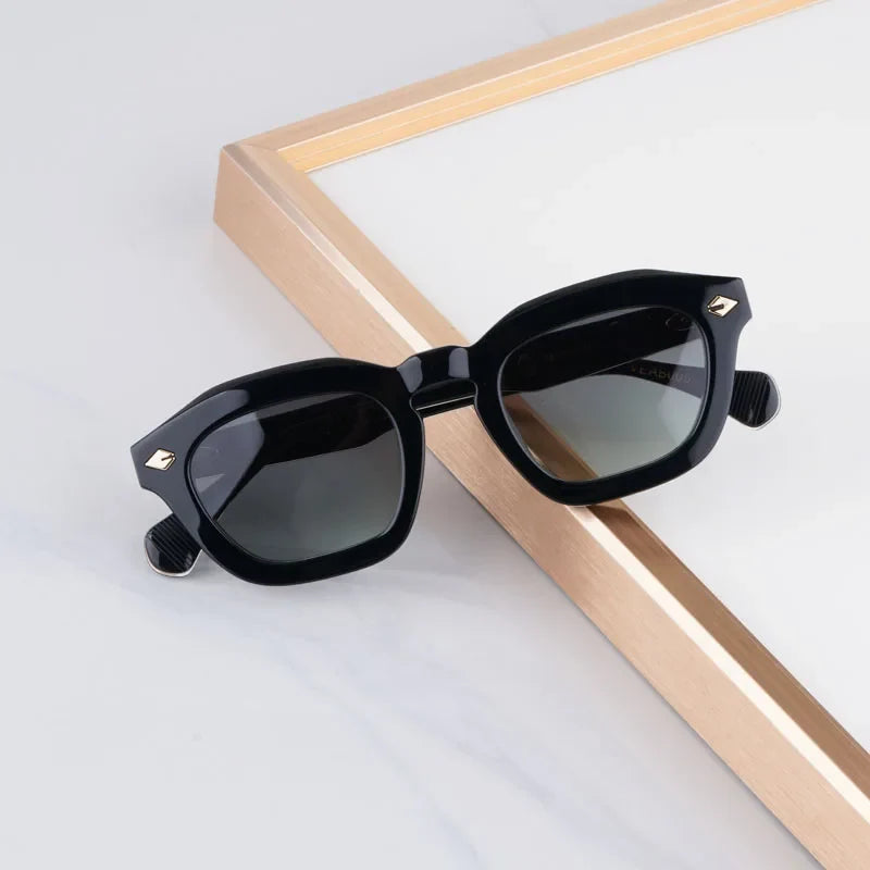New Arrivals Square Handmade Sunglasses Thick Acetate Luxury Brand Design High Street A+Quality UV400 Outdoor VENENO with Case