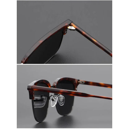 Europe and The United States Retro Sunglasses Classic Large Frame Men's Sunglasses Polarized UV Protection Travel Shading Mirror