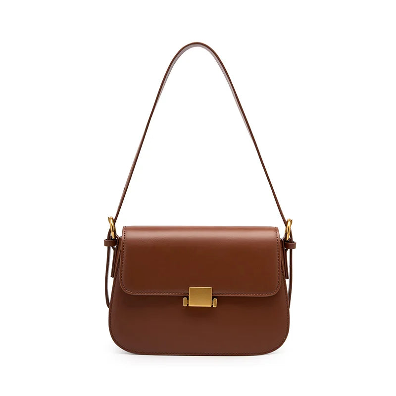 Cowhide Women's Bag 2024 New Genuine Leather Fashion Women Shoulder Bags High Quality Luxury Female Crossbody Bag 2126