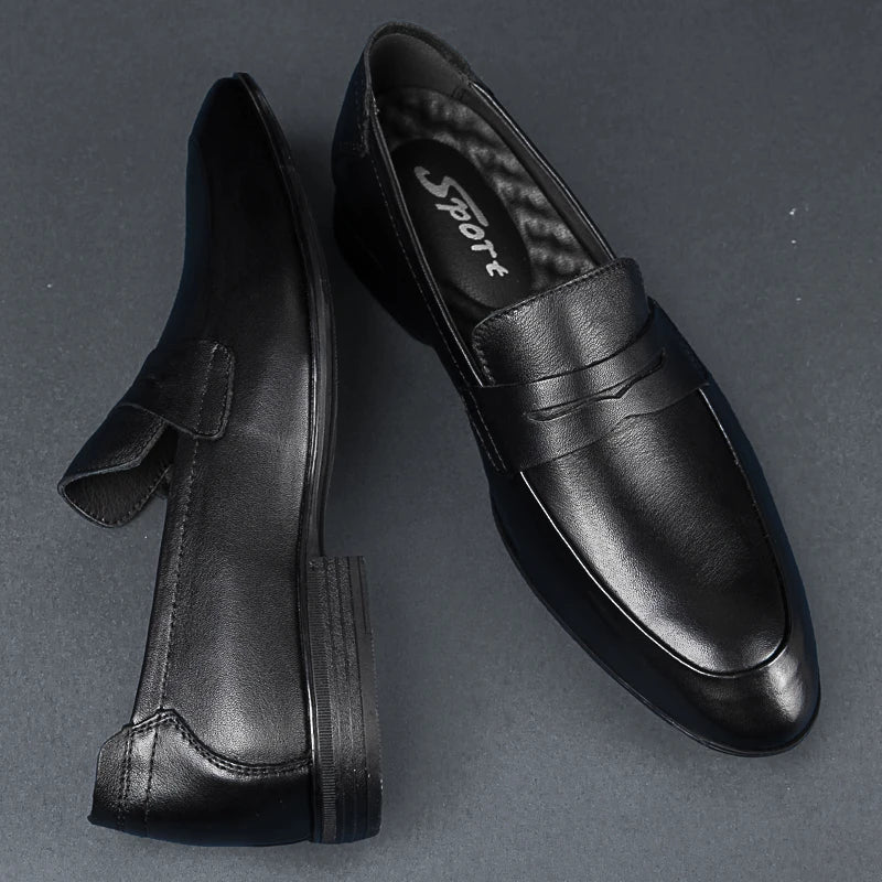 Italy Luxury Brand Fashion Men Casual Shoes Loafer Shoes Men Genuine Leather Slip-on Formal Shoes Moccasins Handmade Man Shoes