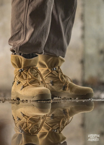 Men's Vintage High-top Desert Boots Outdoor Cowboy Boots Indestructible Work Shoes Winter Safety Shoes