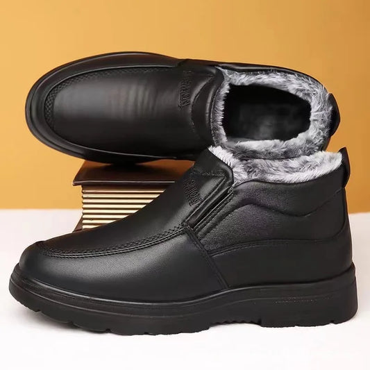 Boots men's snow outdoor  shoes men's winter boots hiking ankle boots waterproof  shoes work  2025