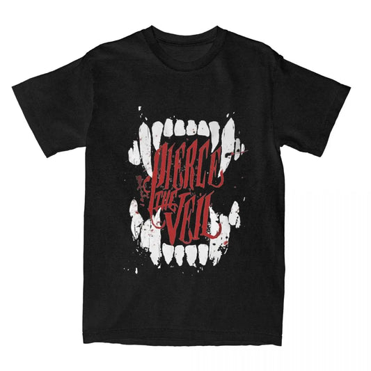 Band Pierce The Veil T Shirts Streetwear Versatile Cotton Short Sleeve Graphic Men Women Stylish Harajuku Vintage Unisex Tops
