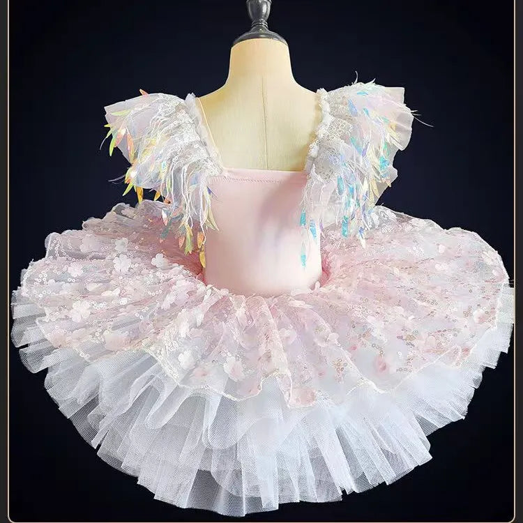 Summer Girl Dress Tutu Stage Ballet Leotards Party Girls Dresses Ballerine Dance Costumes Kids Clothes Princess Outfit Vestidos