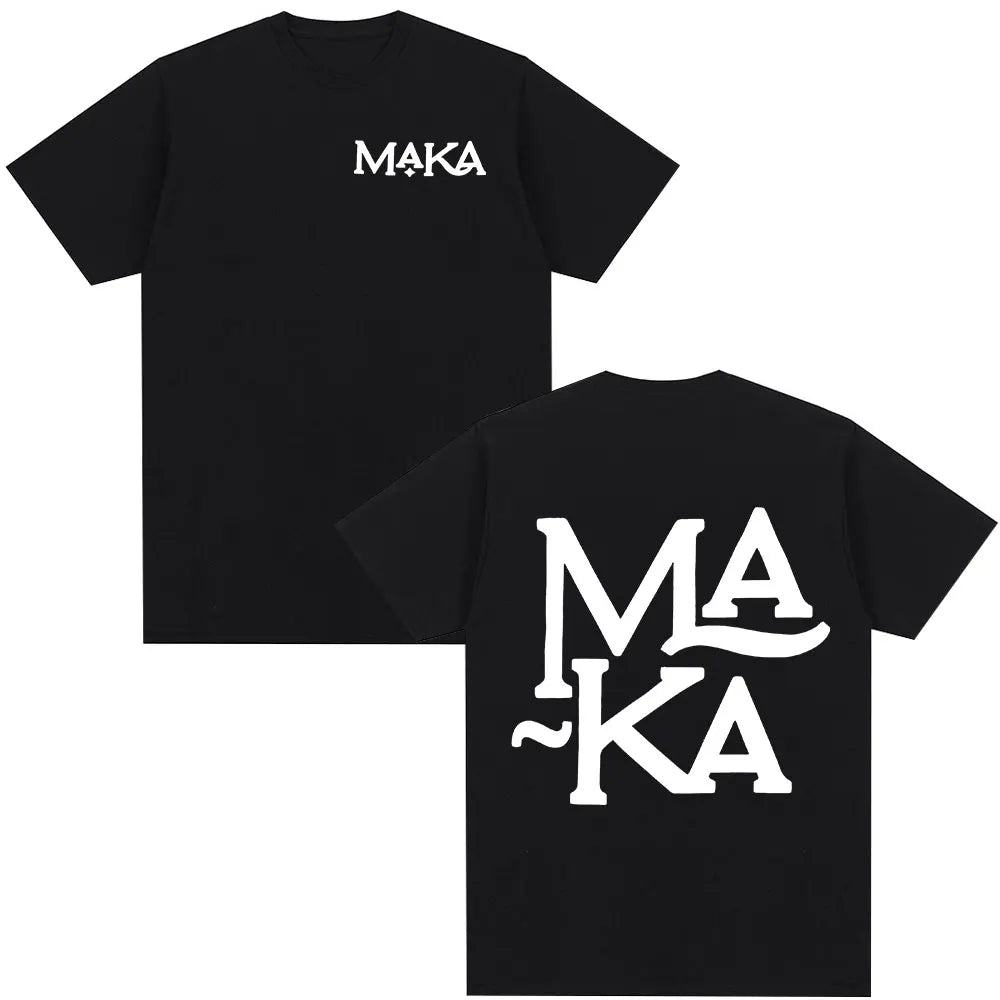 Rapper Maka Aura 2025 Tour Merch T Shirts Men Women Fashion Vintage Street T-shirt Casual Cotton Short Sleeve T Shirt Streetwear