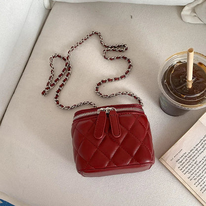 Mini Lingge Shoulder Bag Luxury Designer Bags for Women 2023 Fashion Chains Crossbody Bag Box Handbags Lipstick Coins Purses New