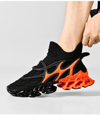 Men's Blade Type Shoes Breathable Shock Absorption Running Shoes  Non-Slip Shoes For Jogging Tennis Gym Casual Walking Sneakers