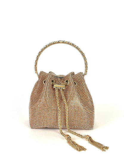 Dinner bag Handle Shining Rhinestones Evening clutch Bag Sparkling, Elegant, Exquisite Dinner Party Handbag party wedding Bag