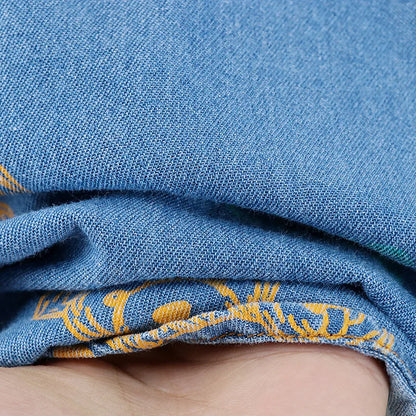 New Summer Boys Denim Clothing Sets Children Fashion Cartoon Bear Coats Shorts 2pcs Tracksuits  Infant Baby Casual Outfits Suits