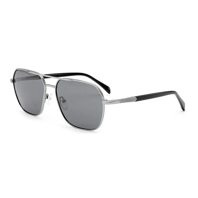 Fashion Aviator Polarized Prescription Sunglasses Mens Trend Metal Pilot Uv400 Protection Pilot Corrective Sun Glasses