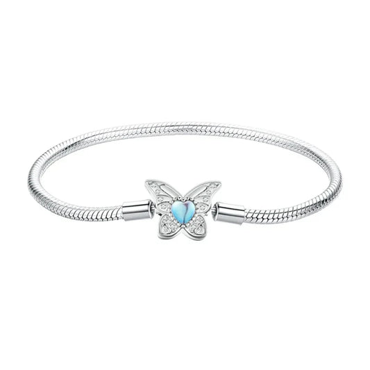Bracelet chaîne serpent de 3 mm en argent sterling 925 massif original pour femmes et hommes, bracelet à breloques plaqué or blanc, perles de bricolage