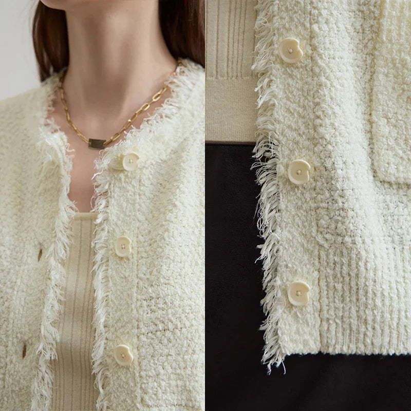 Women's Vest 2025 Autumn New O-neck Elegant Retro Knitted Vest Women's Casual Versatile Loose Sleeveless Top Female12543082