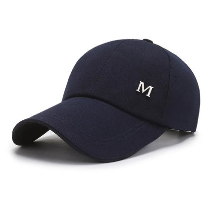 Men Women Baseball Cap Summer Cotton Hat Snapback Hip-Hop Cap Adult Sport Sun Hat Casual Long Brim Sunscreen Golf Cap
