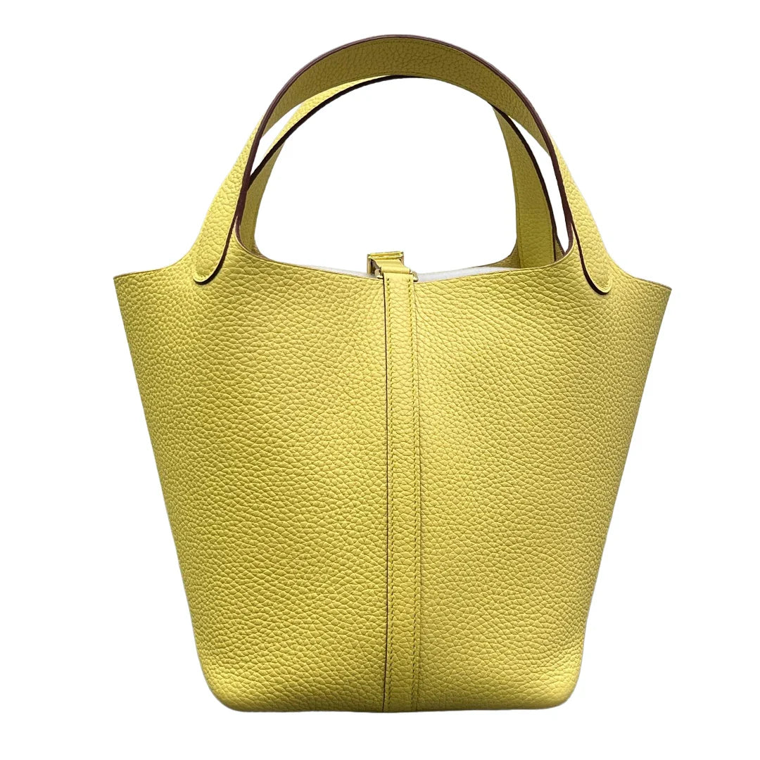 22 CM Large size Top Quality Bucket Bags Women's Bag Lady Luxury Designer High End Bag TC Cowhide Golden Sliver