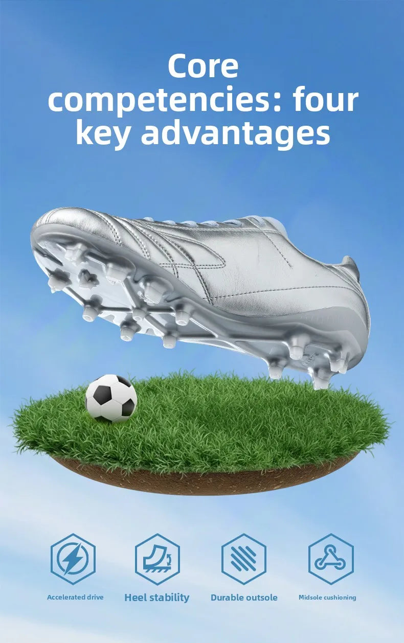 Men‘s Soccer Cleats Ag Short Studs Football Boots Mg Professional Match Training Artificial Natural Grass Turf Shoes