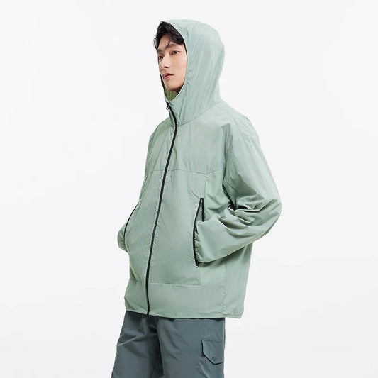 Sun Protection Jacket Men Lightweight Cool Feeling Triple Protection Hooded Top 2025 New Summer Jacket for Outdoor