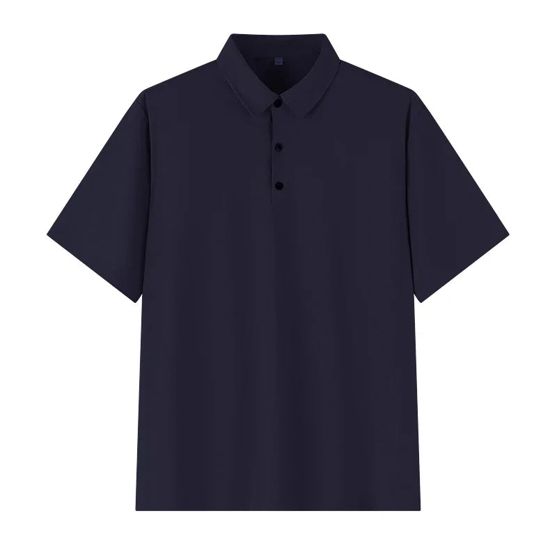 Polo Shirt Men Plus Size 4XL 5XL 6XL 7XL Short Sleeve Knitted Polo Shirts Loose Polos Oversized Tops Big Size Men Clothing T シャツ