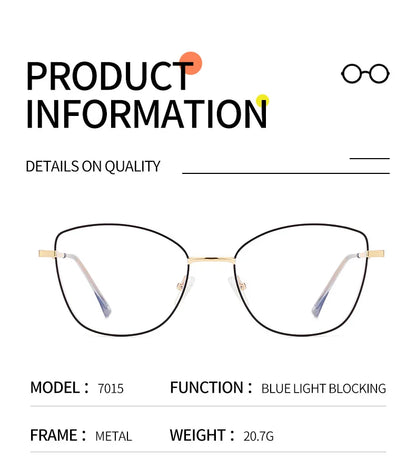 New Fashion Cat Eye Polarized Sunglasses Magnetic Clip-On Myopia Optical Glasses Customizable Prescription 7015