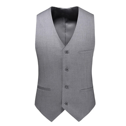 Vest for Men 17 Colors Solid Color Slim Single Breasted Waistcoat Business Fashion Casual High Quality Men Clothing Suit Vests