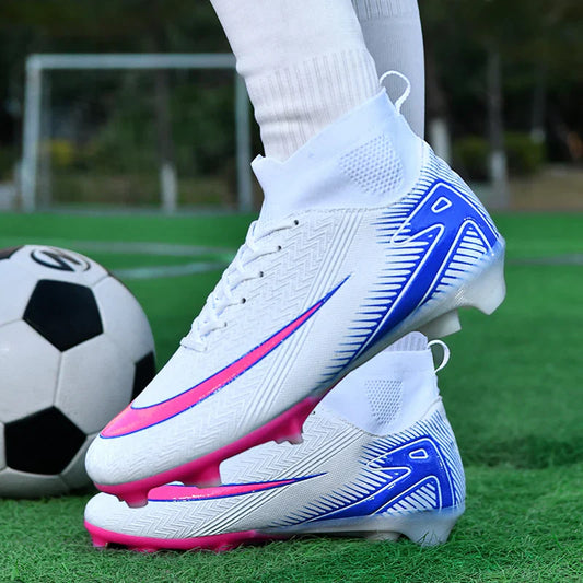 New Men Football Boots Kids Ankle Cleats Grass Soccer Shoes Futsal Indoor Sport Match Training TF/FG Hot-selling High-quality