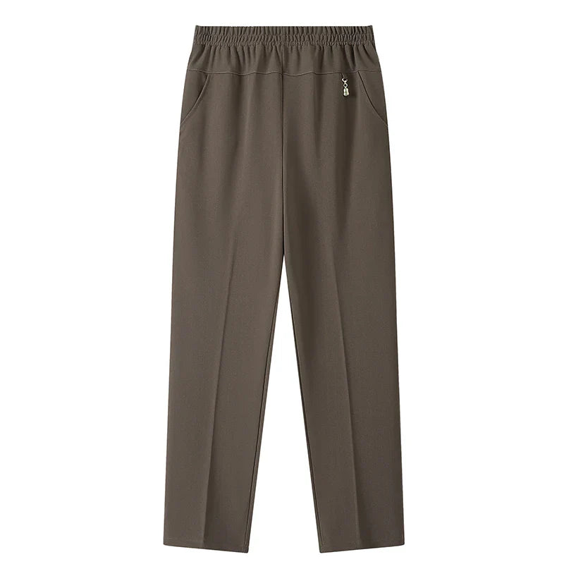 2025 Autumn Fashion Pants Brand Elastic Waist Size Women's Plus Size Thin Pants Casual Office Outdoor Pants