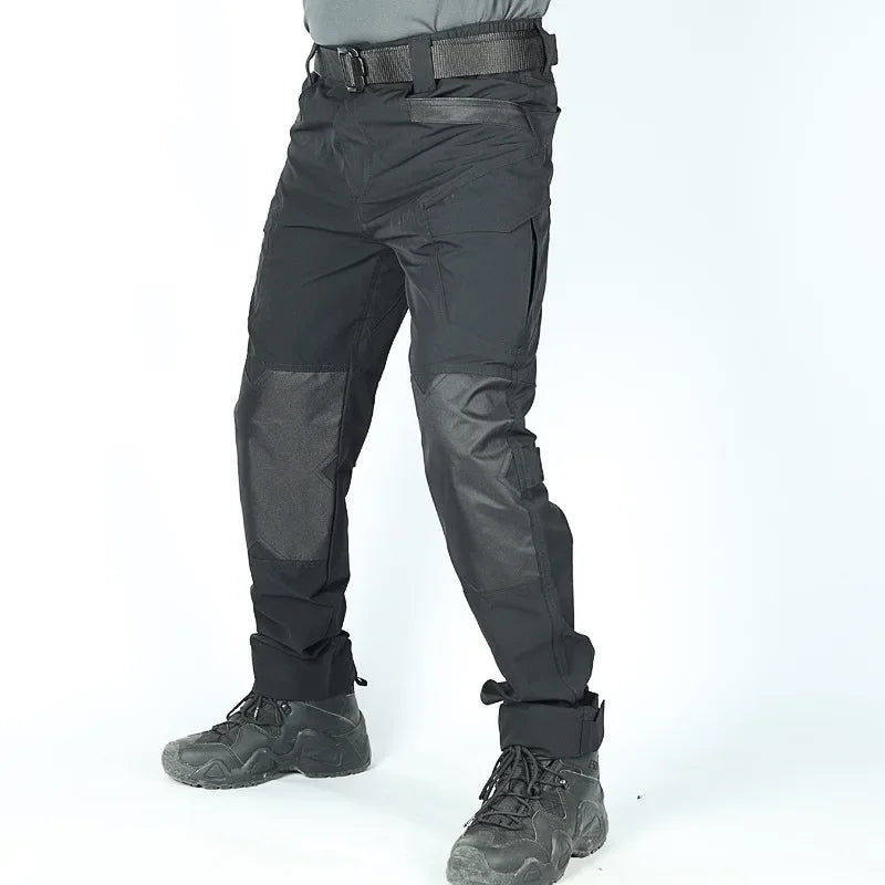 Cargo Pants Outdoor Multi-pocket Tactical Pants Ripstop Waterproof Trousers Male Wear-resistant Training Fishing Workwear Pant