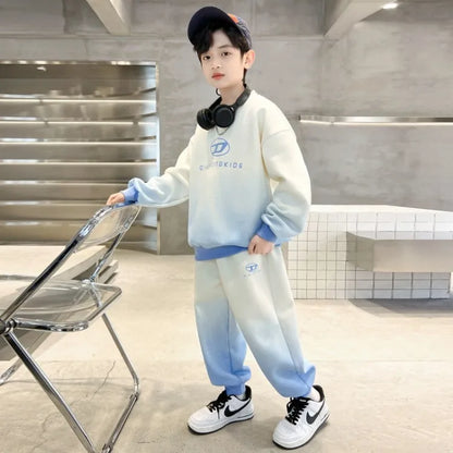Sweatshirt Set Children's Clothing Boy Suit Costume 8 10 Year Old Clothes Boys Kids Junior Boys' Autumn Winter Child Sets Outfit