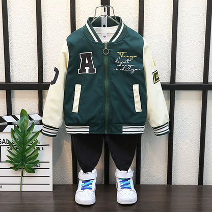2-12Year Kids Clothes 2025 Spring Autumn Children Fashion Cartoon Bear Pattern Windbreaker Coat Baby Boy Girl Clothing Outerwear