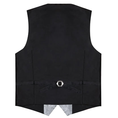 Men's Vest Tie Set Paisley Tuxedo Suit Waistcoat and Necktie Hankerchief Cufflinks for Wedding Party Groom Clothing