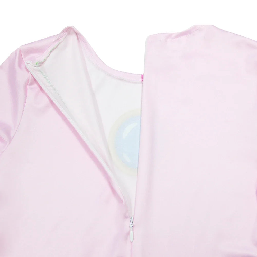 Peach Princess Dress For Girls Game Rosalina Role Play Clothes Cosplay Costume Birthday Party Halloween Carnival Clothing 4-10Y
