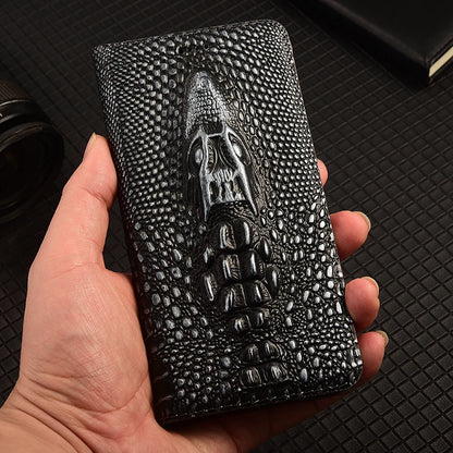 Luxury Genuine Leather Case for iPhone 17 AIR 16 E 15 14 13 12 11 Pro Max Plus Mini flip Magnetic slot Wallet Cover coque.