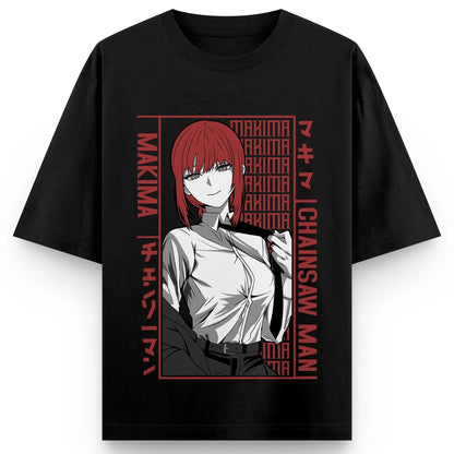 Chainsaw Man Makima Graphic Print Cotton T Shirts for Men Women 2025 Summer Anime Streetwear Short Sleeve Tees Casual T-shirt