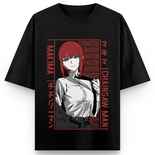 Chainsaw Man Makima Graphic Print Cotton T Shirts for Men Women 2025 Summer Anime Streetwear Short Sleeve Tees Casual T-shirt