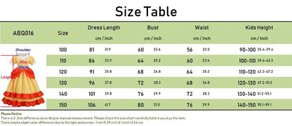Rosalina Dress Girls Peach Costume Daisy Cosplay Children Birthday Party Carnival Fancy Outfit