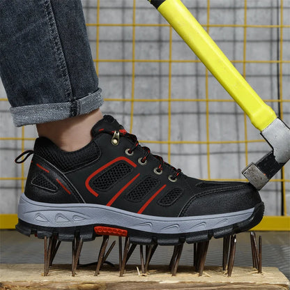 2022 Latest Summer Safety Work Shoes For Men Breathable Indestructible Steel Toe Boots Male Footwear Anti-smash Hiking Shoes